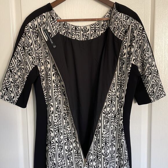 W118 by Walter Baker Jacquard Print Color Block Slimming Dress - Picture 6 of 9
